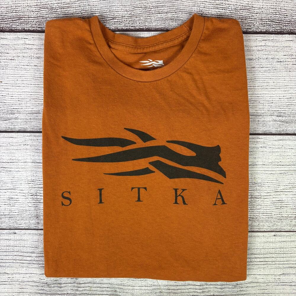 Sitka Gear Burnt Orange Icon Logo Short Sleeve T-shirt